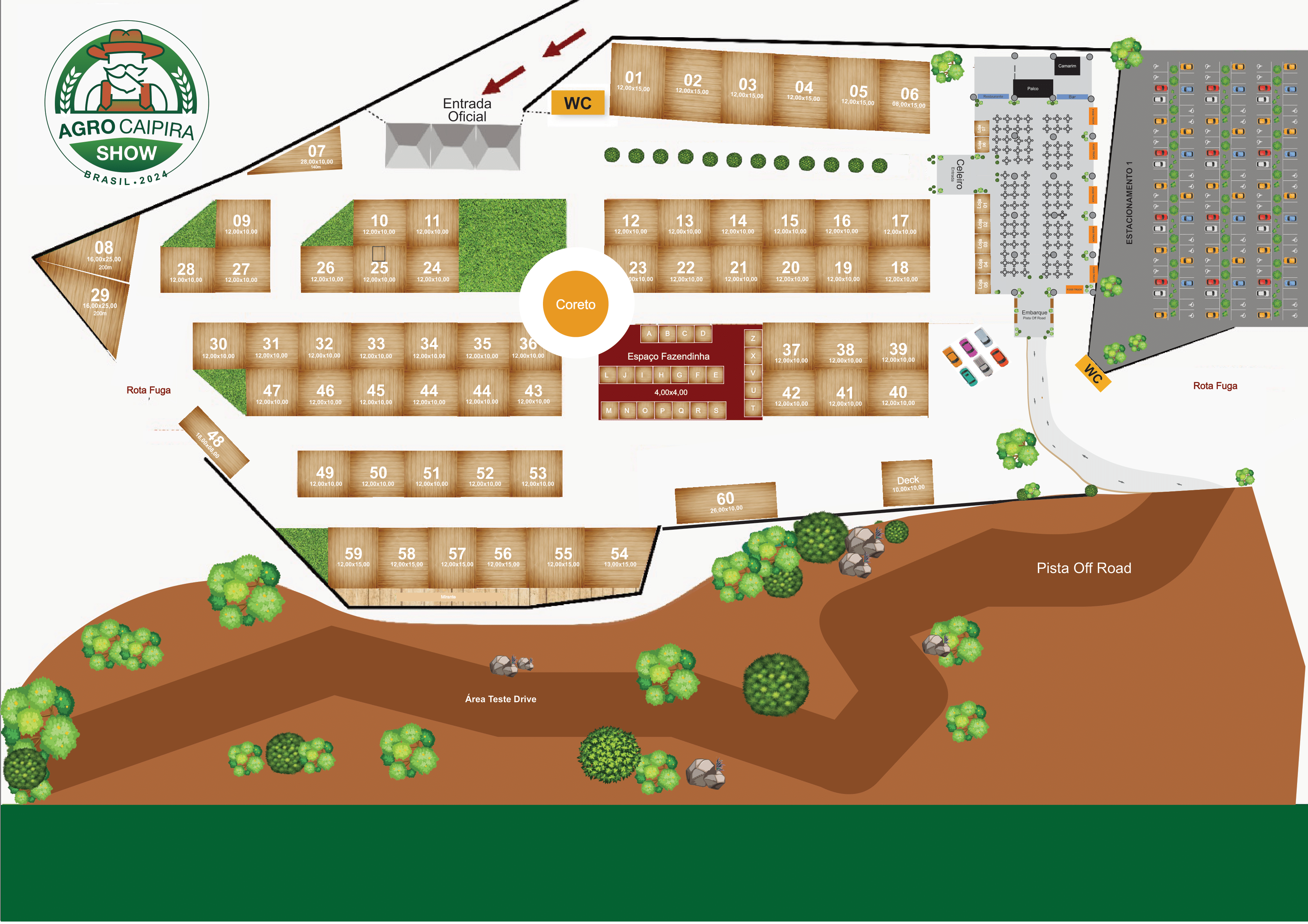 Mapa do Agro Caipira Show