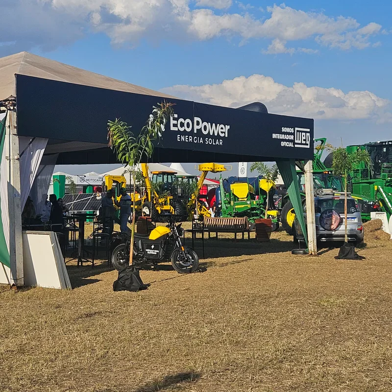 Soluções e equipamentos expostos no Agro Caipira Show em agosto de 2025